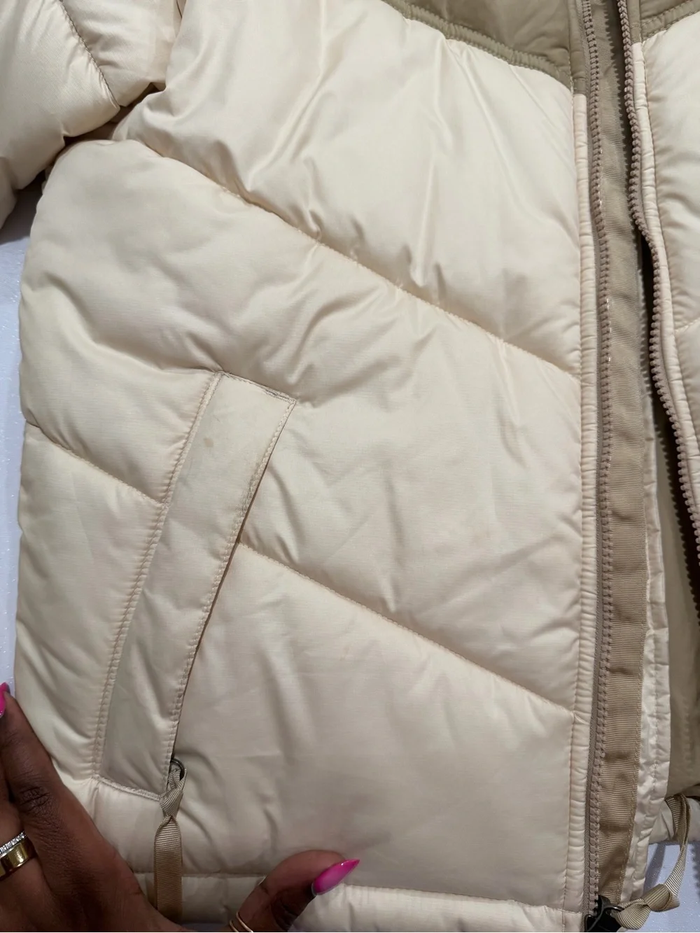 The North Face Beige & Tan Insulated Puffer Jacket